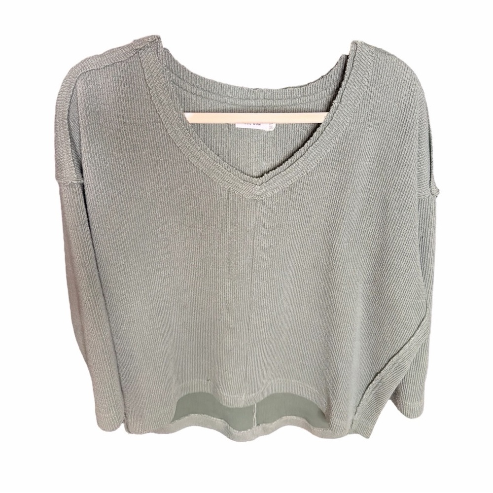 Mod Ref Sage V-Neck Sweater